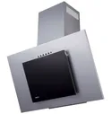 Вытяжка наклонная AKPO WK-4 Nero Eco 60 Grey/Black (740 м³/ч / 115 Вт / LED освещение 2x2 Вт / ширина - 60 см / чёрное стекло + серый металл)
