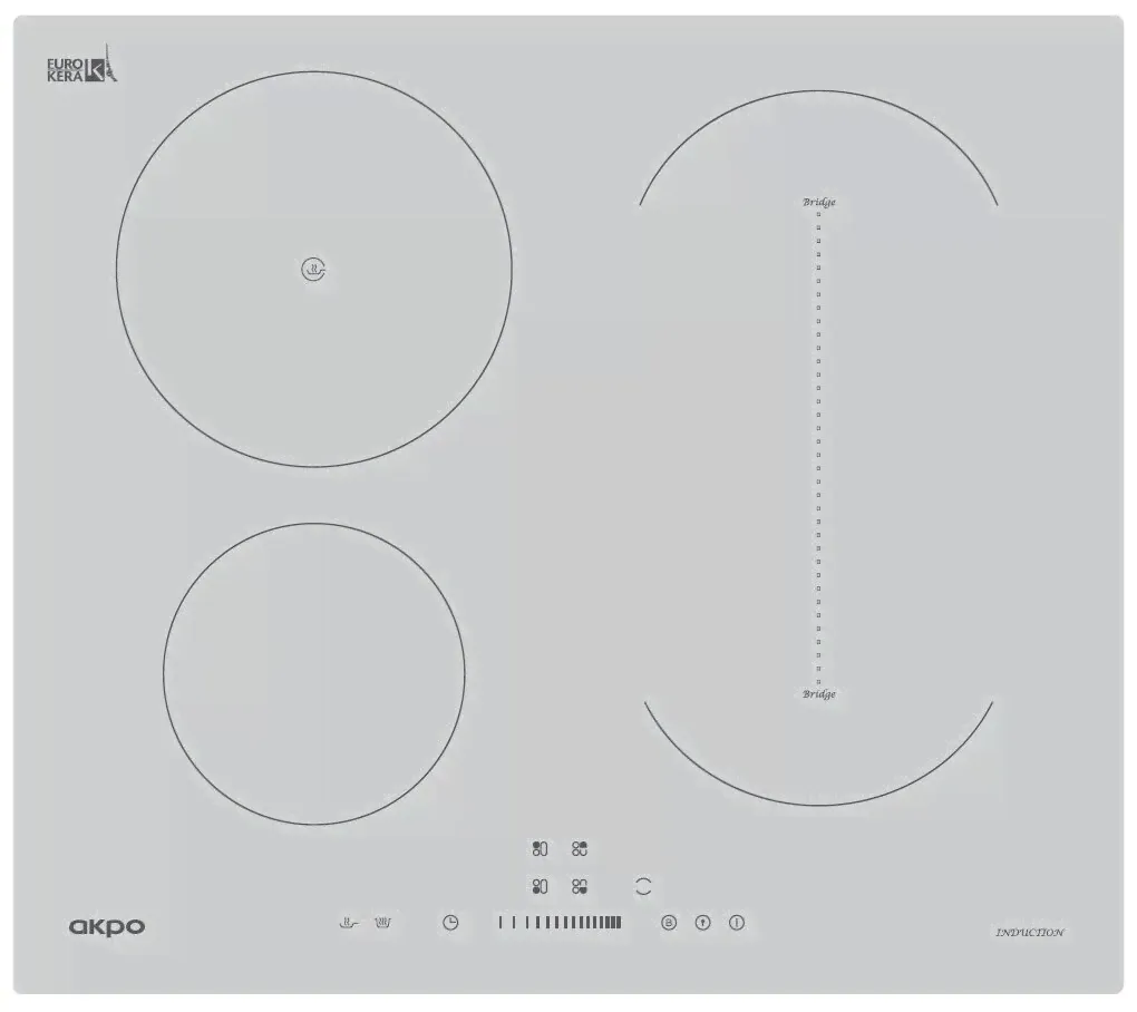 Индукционная варочная панель Akpo PIA 6094117CC WH-3